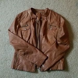 Joujou Brown Leather Jacket
